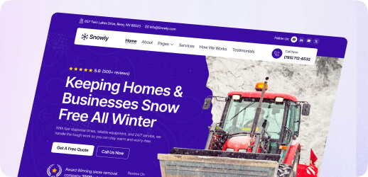 Snow Removal Website Design Company