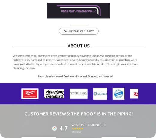 plumbing website design agency