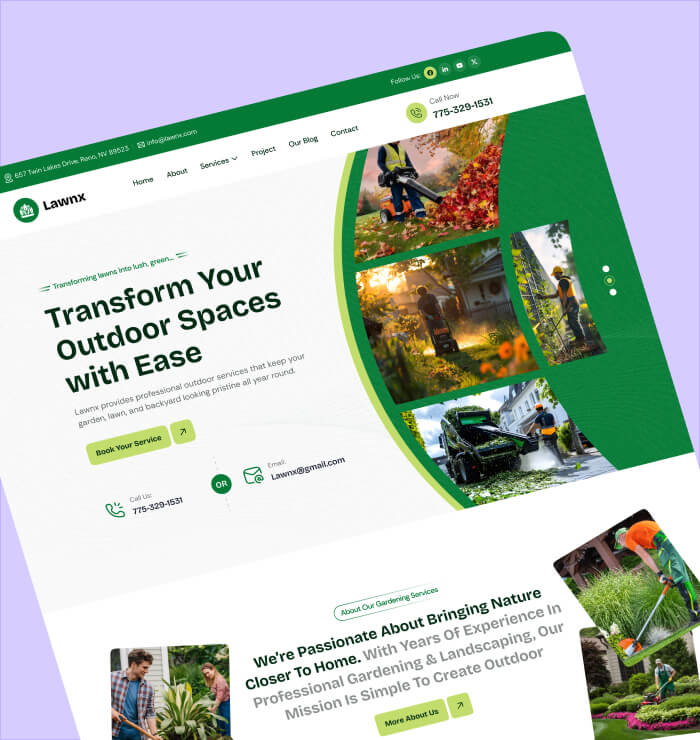 Grow Your Business With Our Landscaping Website Design Company.