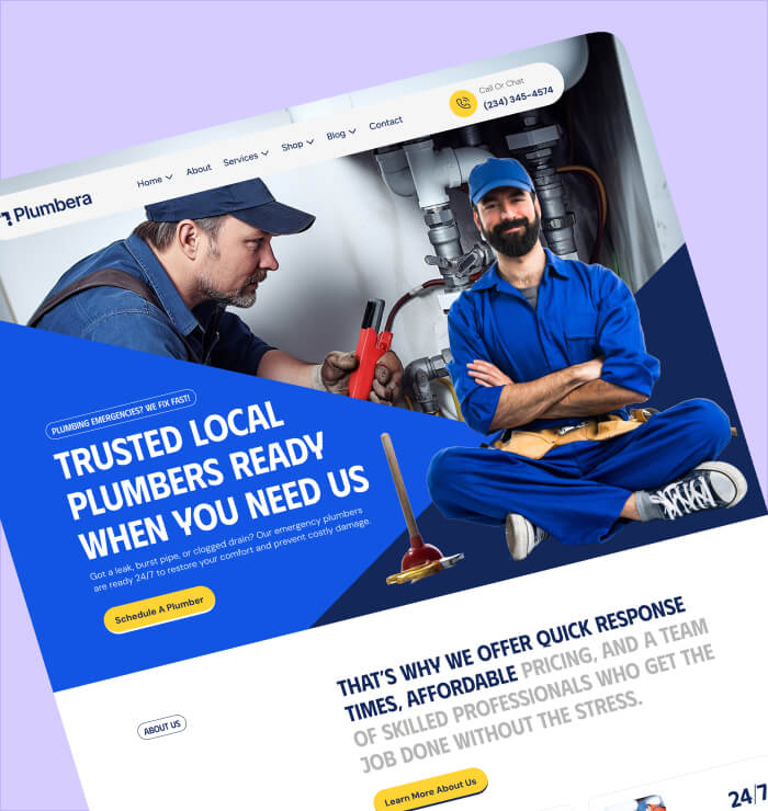 plubming website design